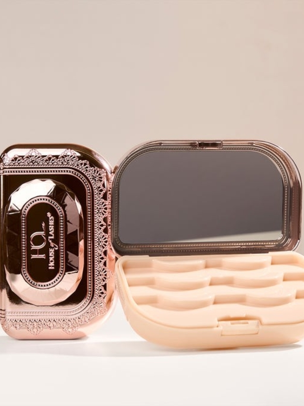 House of Lashes Precious Gem Lash Case - Rose Quartz Pink